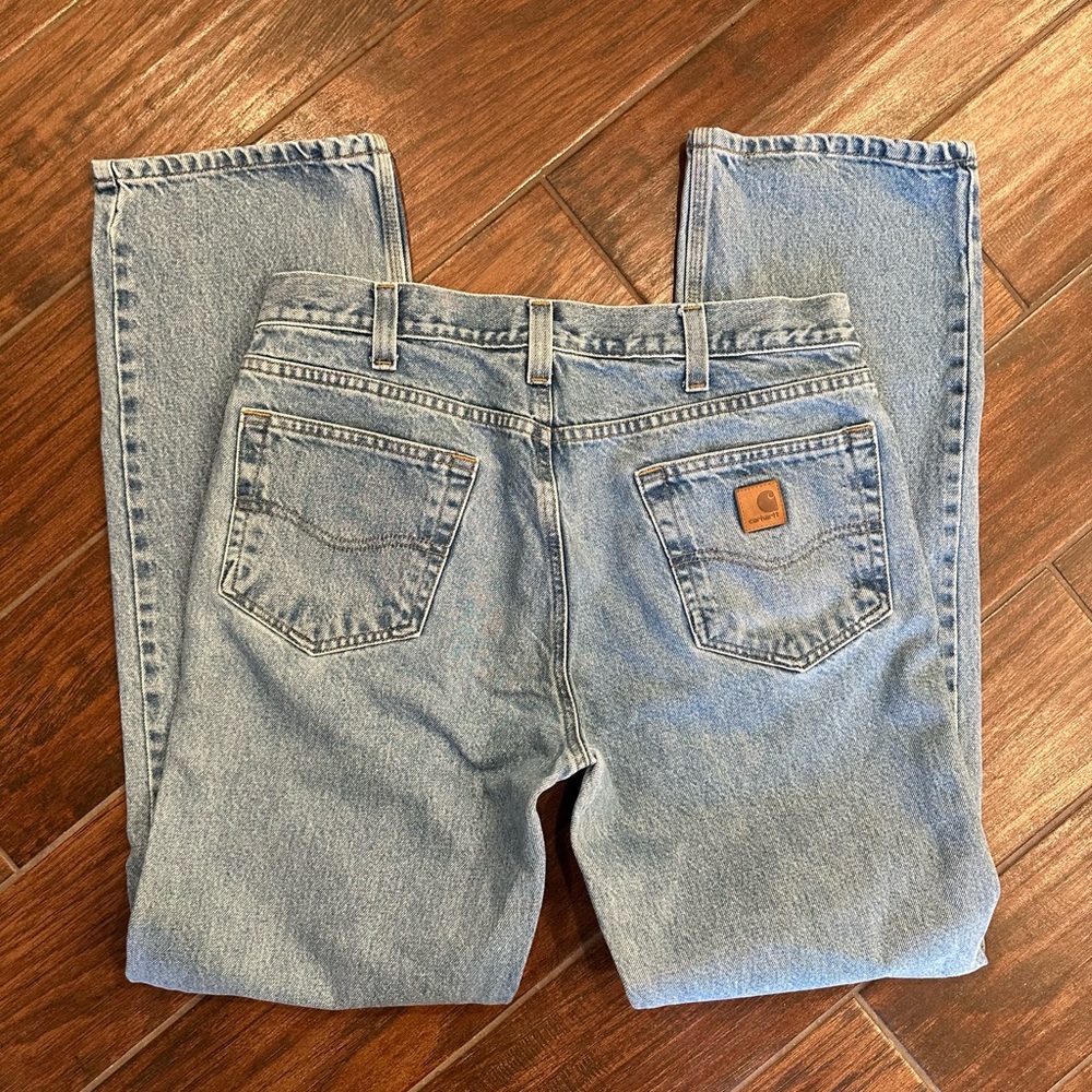 Carhartt Light Blue Denim Jeans, 34 x 34